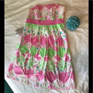 Lilly Pulitzer Strapless Dress Size 2